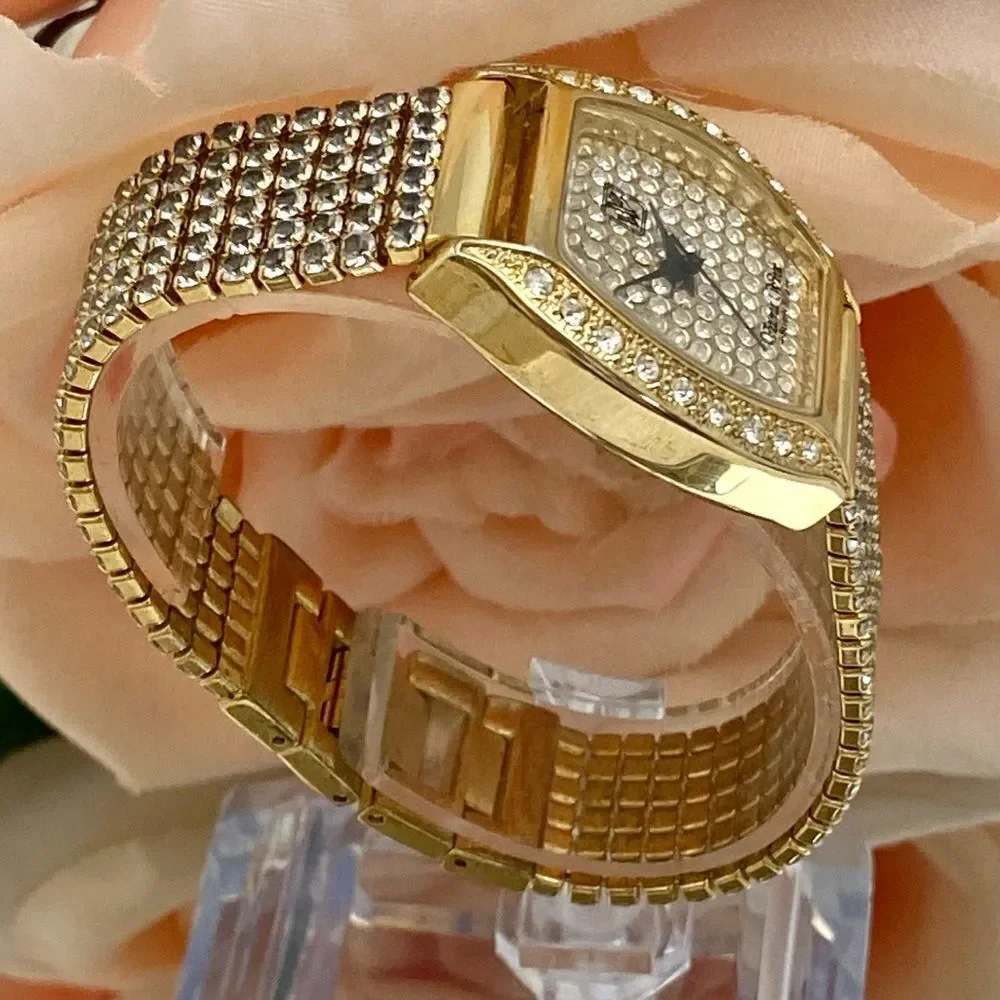 Victoria Weick Beverly Hills Pave Crystal Dial and Bezel Ladies Dress Watch